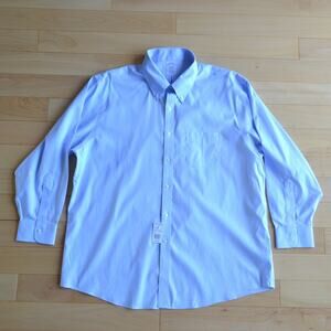 NWT Brooks Brothers Button Down Dress Shirt Light Blue